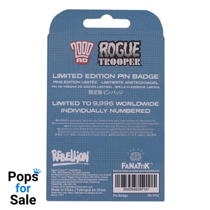 2000 AD Pin Badge Rogue Trooper GI Limited Edition