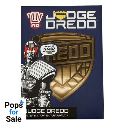 2000 AD Replica Judge Dredd Badge Limited Edition Replicas 1/1