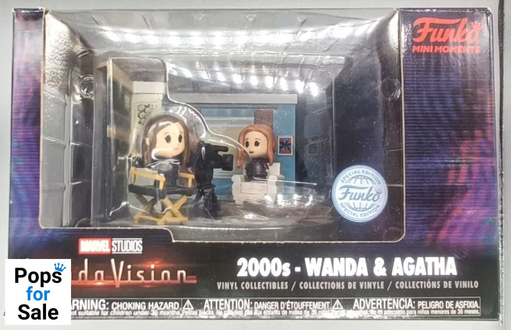 2000s - Wanda & Agatha - Marvel Wandavision - Funko Mini Moments - Funko POP - Box Damaged