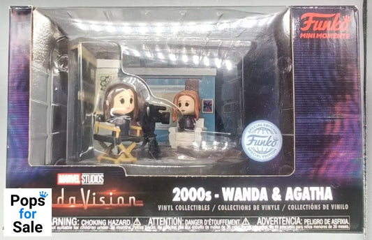2000s - Wanda & Agatha - Marvel Wandavision - Funko Mini Moments - Funko POP - Box Damaged