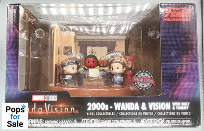 2000s Wanda & Vision with Billy & Tommy Marvel Wandavision Funko Mini Moments Funko POP - Box Damaged