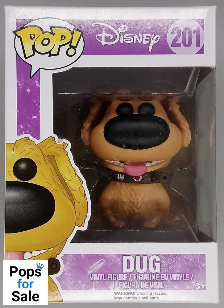 #201 Dug - Disney Up - Box Damaged Funko POP - PopsforSale.co.uk