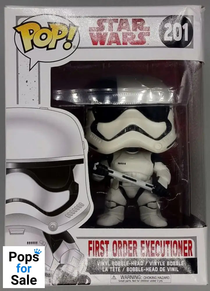 #201 First Order Executioner - Star Wars - Box Damaged Funko POP