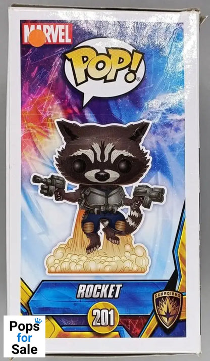 #201 Rocket (Jet Pack) Marvel Guardians Galaxy Box Damaged Funko POP - PopsforSale.co.uk