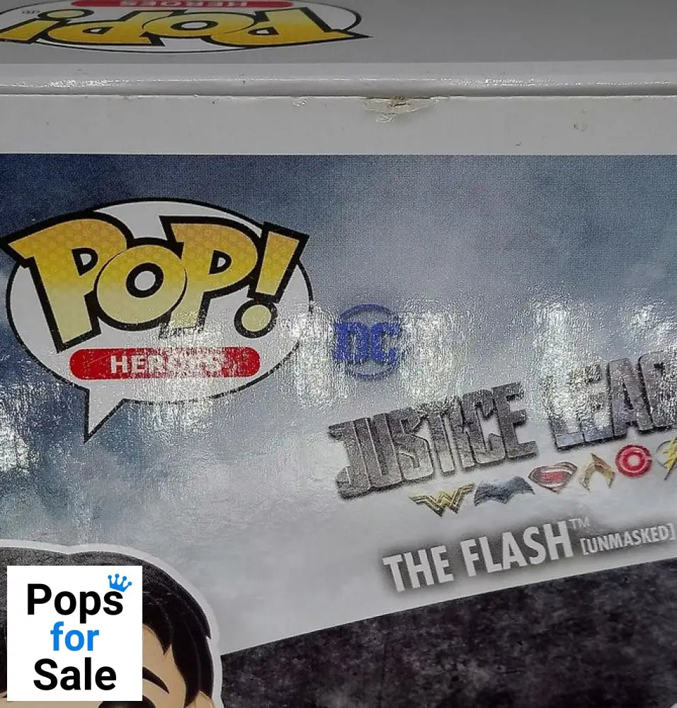 #201 The Flash (Unmasked) - DC Justice League - Box Damaged Funko POP