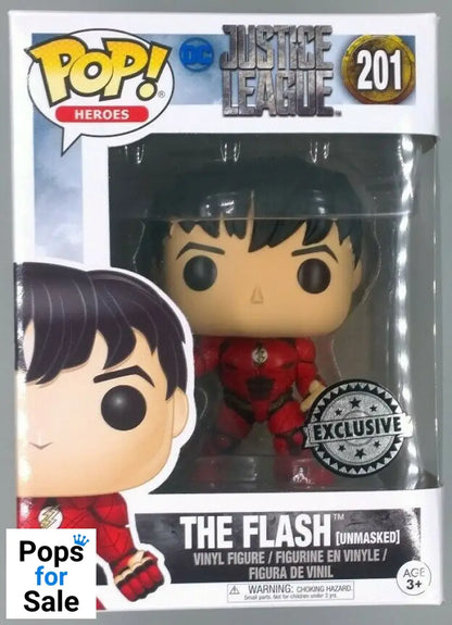 201 The Flash (Unmasked) - DC Justice League Funko POP