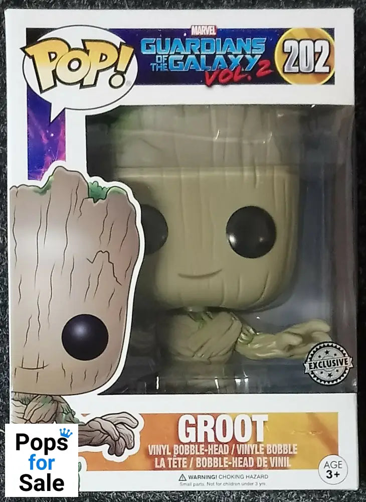 #202 Groot - 10 Inch - Marvel Guardians of the Galaxy 2 Funko POP - PopsforSale.co.uk