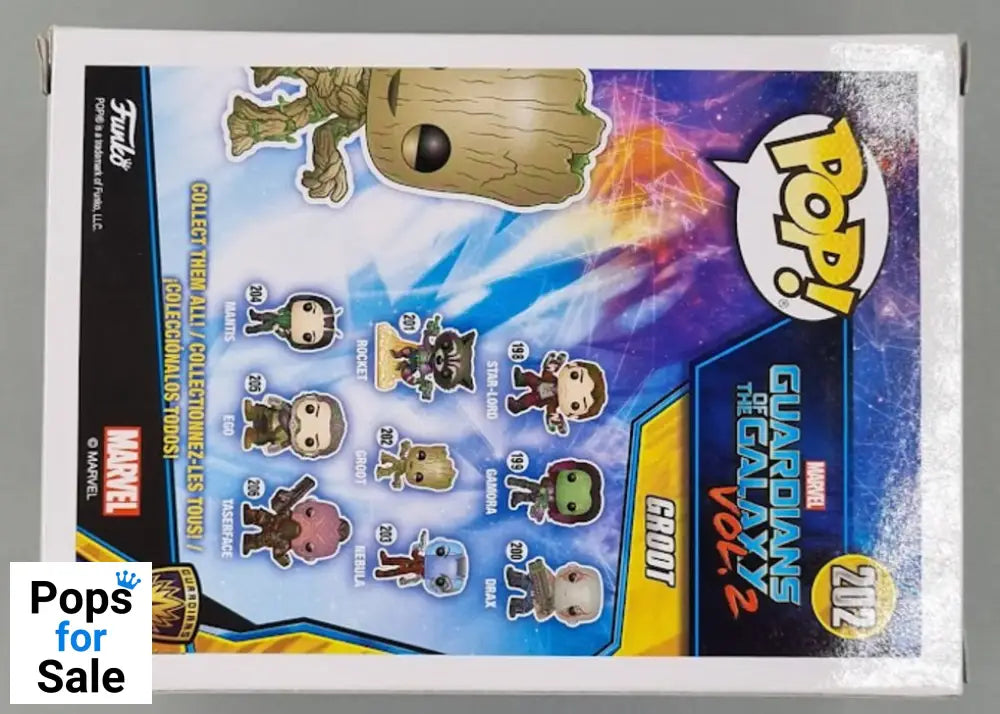 #202 Groot (Young) Marvel Guardians of the Galaxy Vo Box Damaged Funko POP - PopsforSale.co.uk