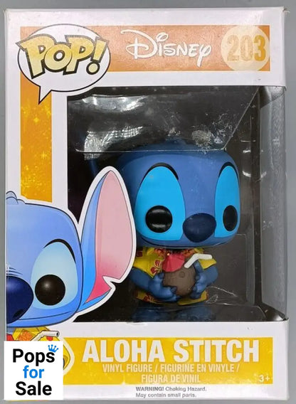 203 Aloha Stitch - Disney Lilo & Stitch - Box Damaged Funko POP