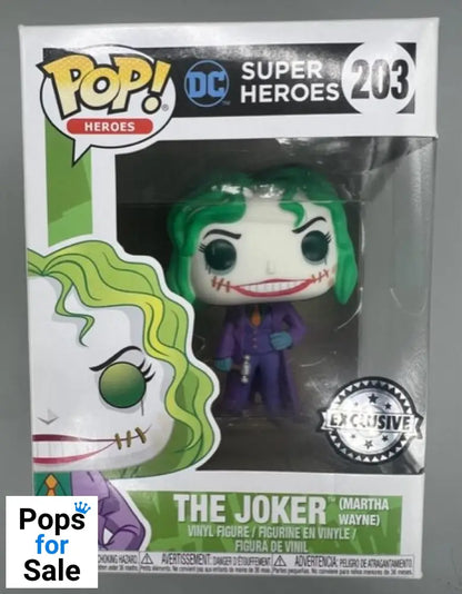 203 The Joker (Martha Wayne) - DC Super Heroes - Box Damaged Funko POP