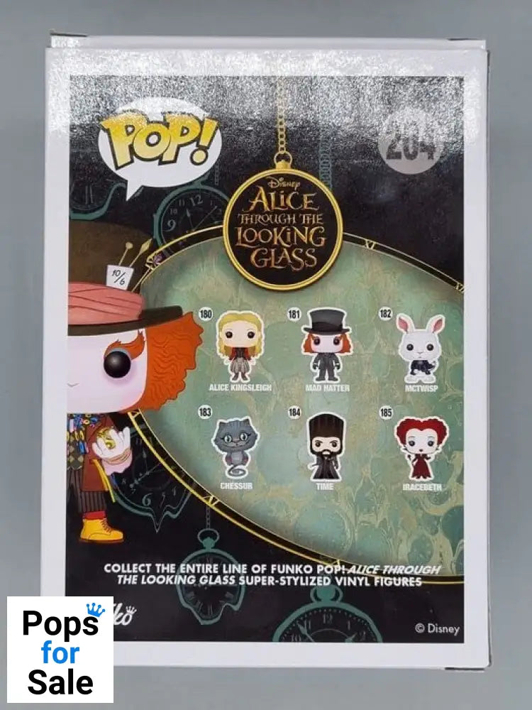 204 Mad Hatter (w/ Chronosphere) Disney Alice in Wonderland Funko POP - Box Damaged