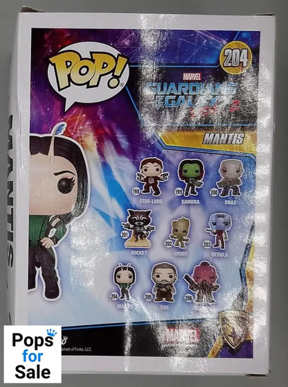 204 Mantis - Marvel Guardians of the Galaxy Vol 2 Box Damaged Funko POP