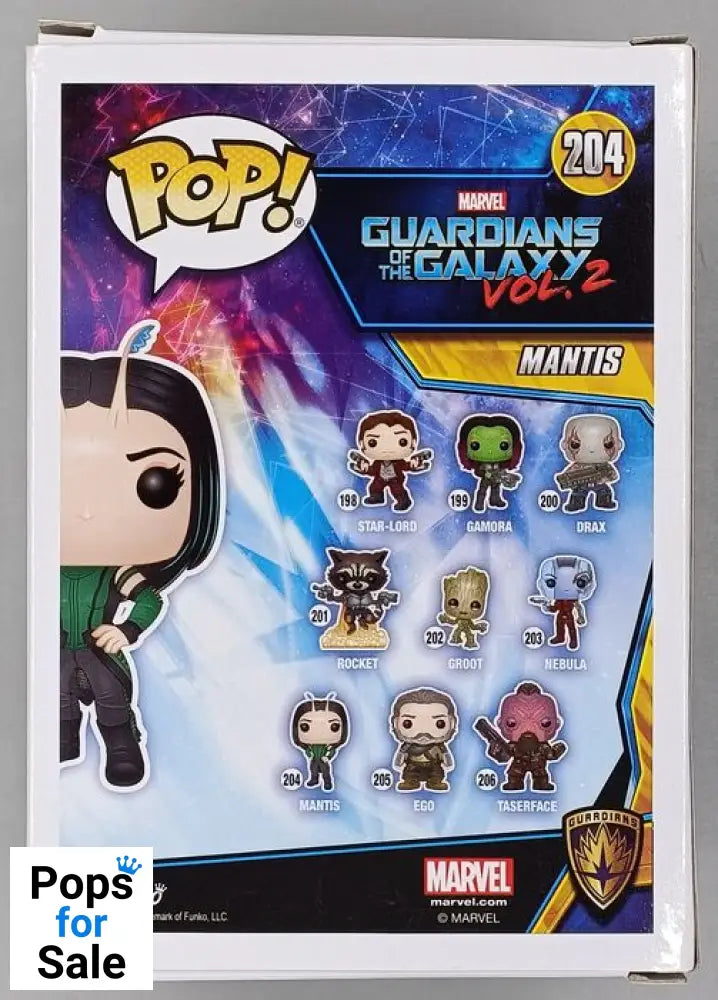 #204 Mantis - Marvel Guardians of the Galaxy Vol 2 Funko POP - PopsforSale.co.uk