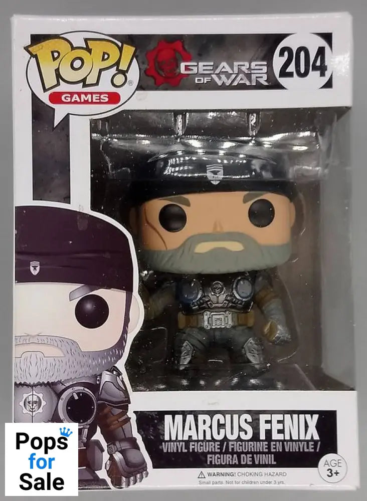 #204 Marcus Fenix (Old) - Gears of War - Box Damaged Funko POP - PopsforSale.co.uk