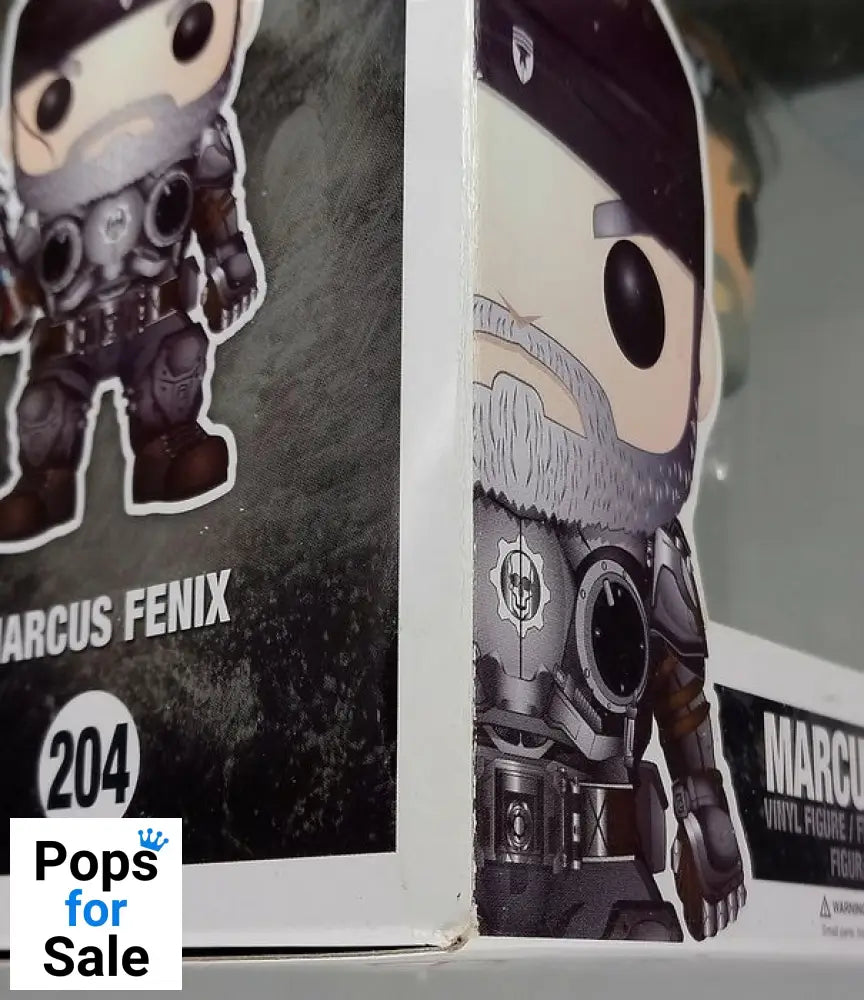 #204 Marcus Fenix (Old) - Gears of War - Box Damaged Funko POP - PopsforSale.co.uk