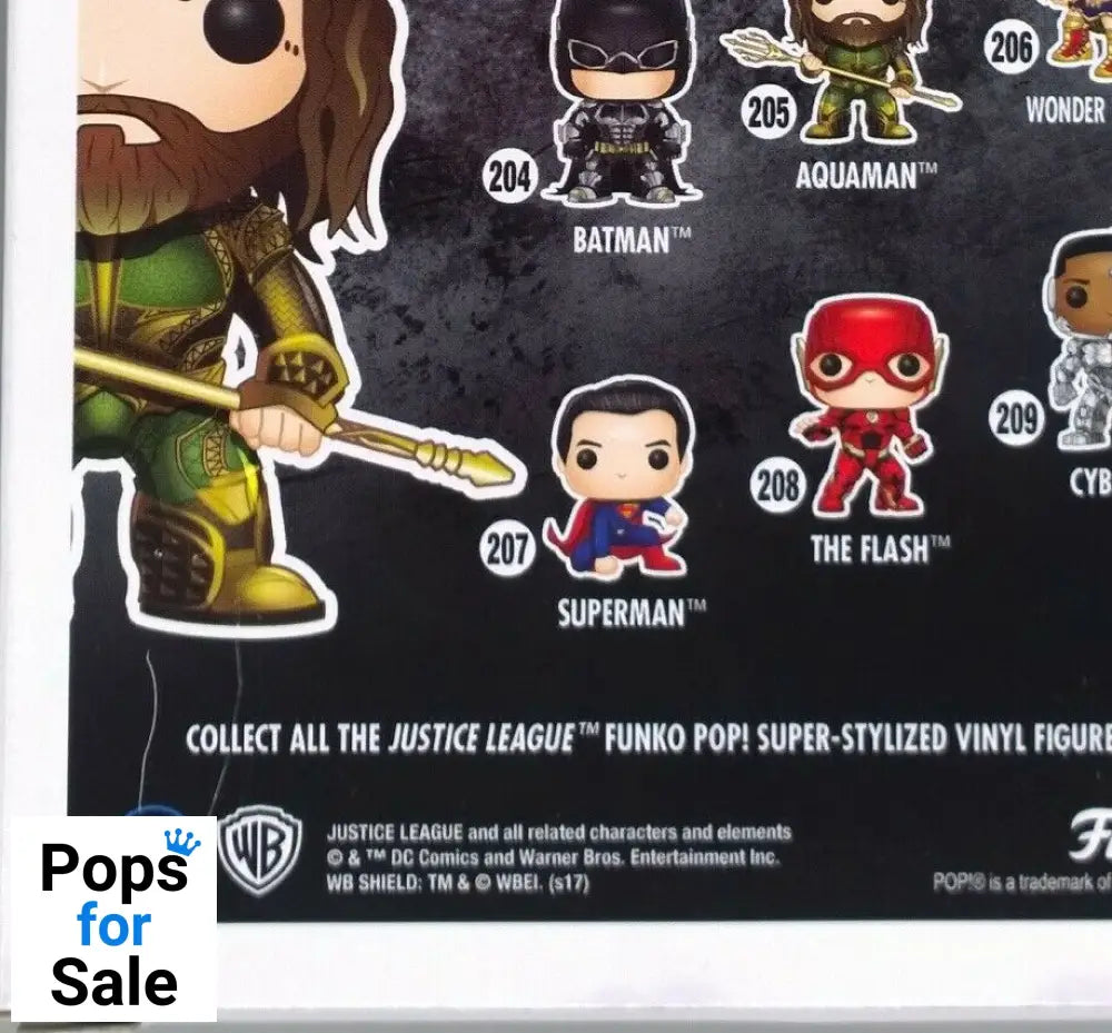 #205 Aquaman - DC Justice League - Box Damaged Funko POP - PopsforSale.co.uk