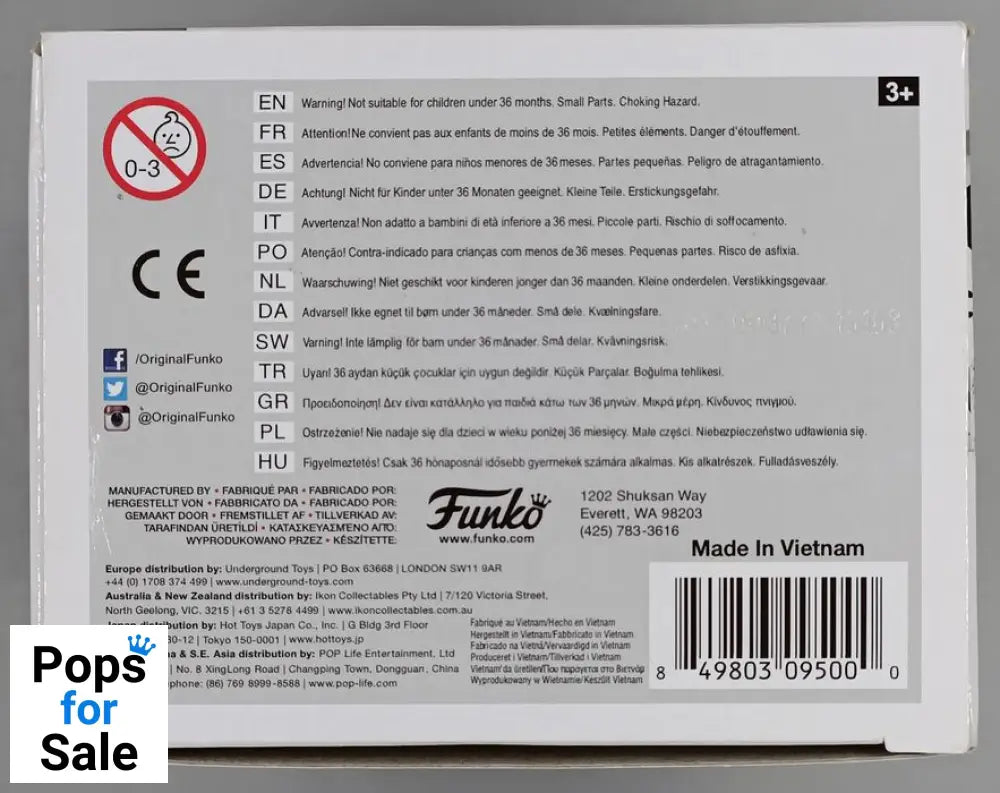 #205 Pajama Jack - Disney Nightmare Before Christ Box Damaged Funko POP