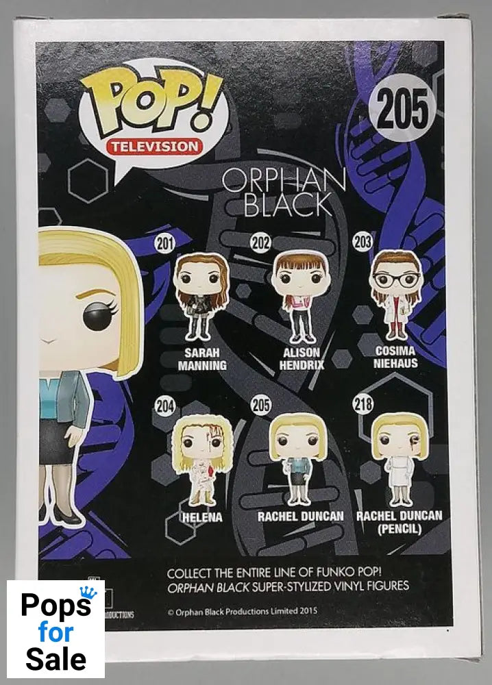 #205 Rachel Duncan - Orphan Black Funko POP - PopsforSale.co.uk