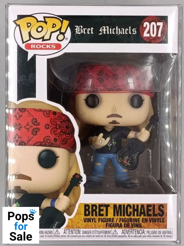 #207 Bret Michaels - Rocks Funko POP - PopsforSale.co.uk