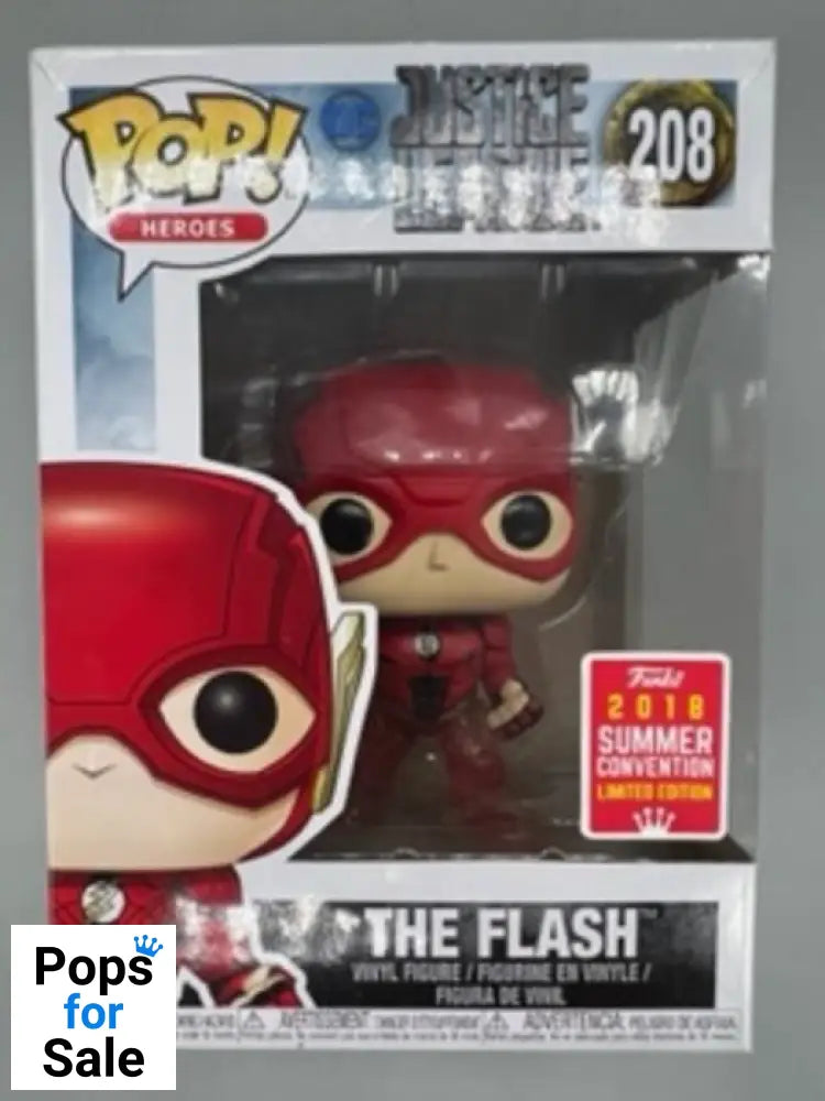#208 The Flash (Running) - DC - Justice League Damaged Box Funko POP