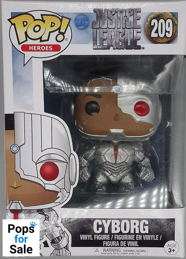 #209 Cyborg - DC Justice League Funko POP - PopsforSale.co.uk