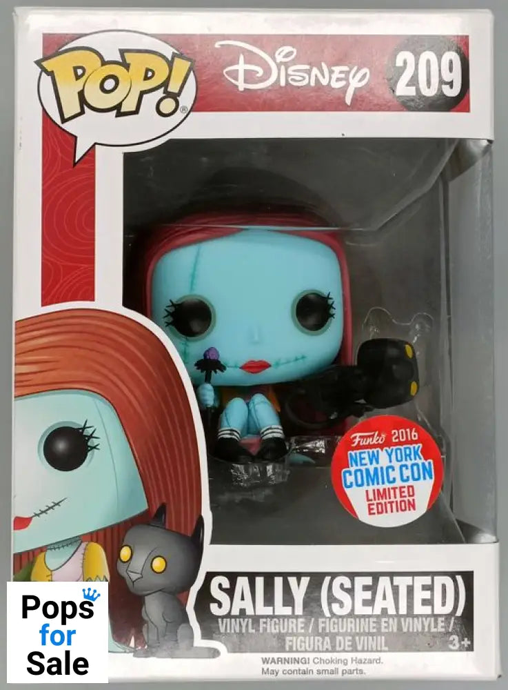 #209 Sally (Seated- w/ Cat) Disney TNBC - 2016 - Box Damaged Funko POP - PopsforSale.co.uk