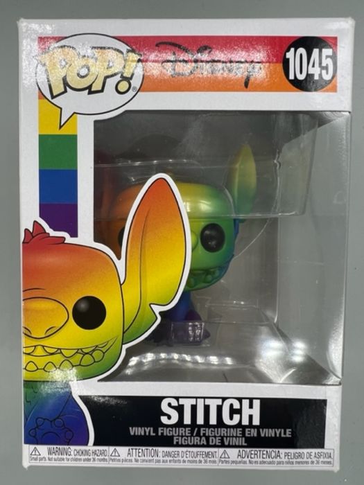 #1045 Stitch (Seated Smiling Pride) Disney Lilo & St Box Damaged Funko POP