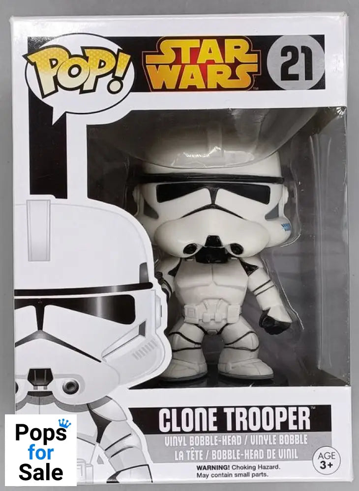 #21 Clone Trooper (Vault Edition) - Star Wars - Box Damaged Funko POP - PopsforSale.co.uk