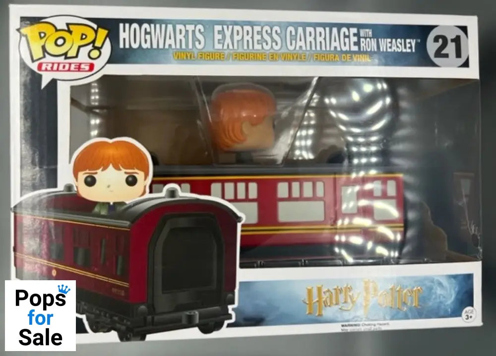 #21 Hogwarts Express Carriage (Ron Weasley) Harry Potter Damaged Funko POP - PopsforSale.co.uk