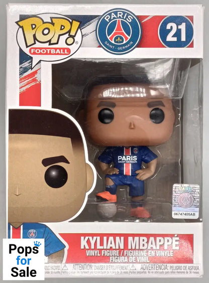 21 Kylian Mbappé - PSG Paris Saint Germain - Box Damaged Funko POP