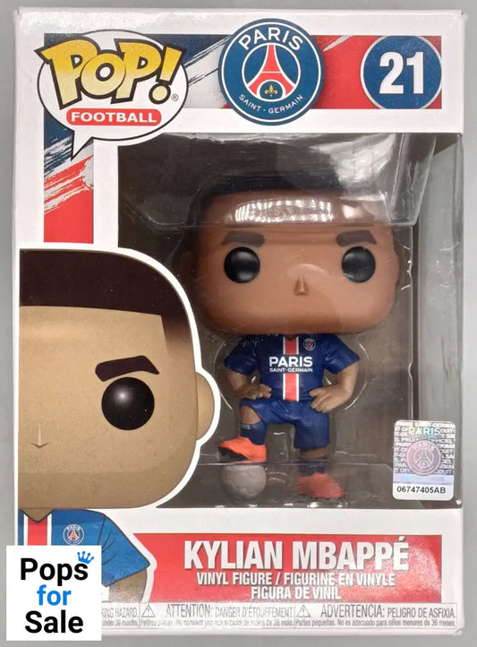 21 Kylian Mbappé - PSG Paris Saint Germain - Box Damaged Funko POP