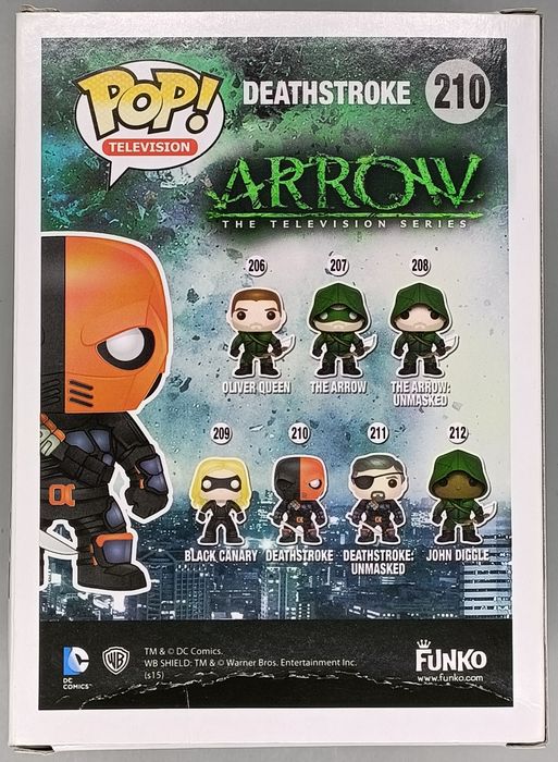 #210 Deathstroke - Arrow - Box Damaged Funko POP - PopsforSale.co.uk