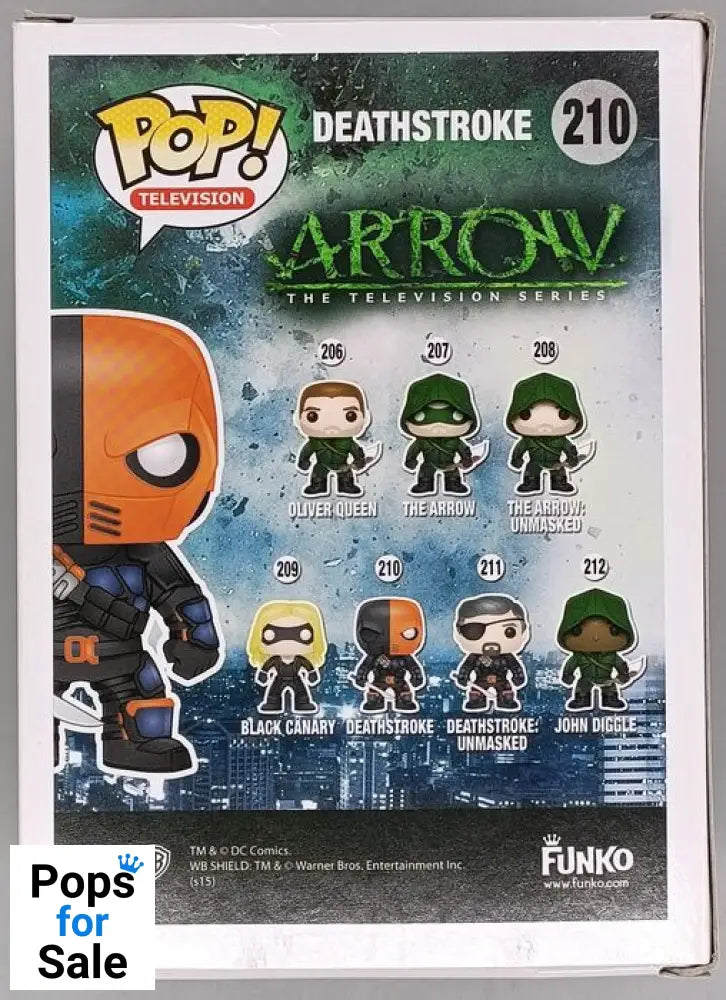 #210 Deathstroke - Arrow Funko POP - PopsforSale.co.uk