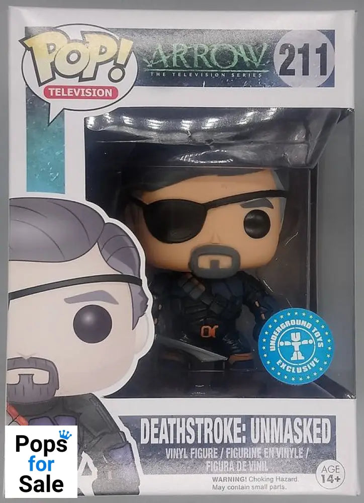 #211 Deathstroke: Unmasked - Arrow - Exclusive - Box Damaged Funko POP