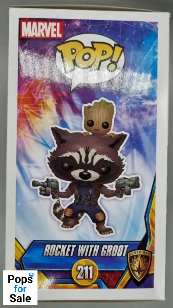 #211 Rocket with Groot Marvel MCC Guardians of the Galaxy 2 Funko POP