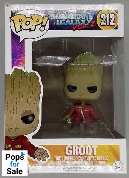 #212 Groot (Ravager Jumpsuit) Guardian Of The Galaxy Box Damaged Funko POP - PopsforSale.co.uk