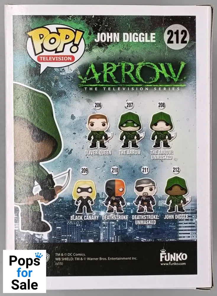 #212 John Diggle - DC Arrow Funko POP - PopsforSale.co.uk