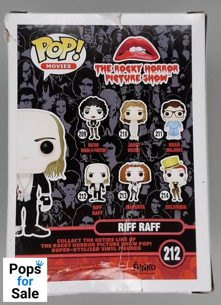 212 Riff Raff - Rocky Horror Picture Show - Box Damaged Funko POP