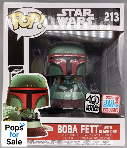 213 Boba Fett (with Slave One) - Deluxe - Star Wars Funko POP - Box Damaged