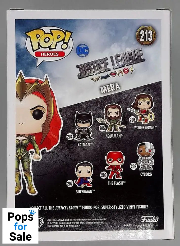 #213 Mera - DC Justice League Funko POP - PopsforSale.co.uk