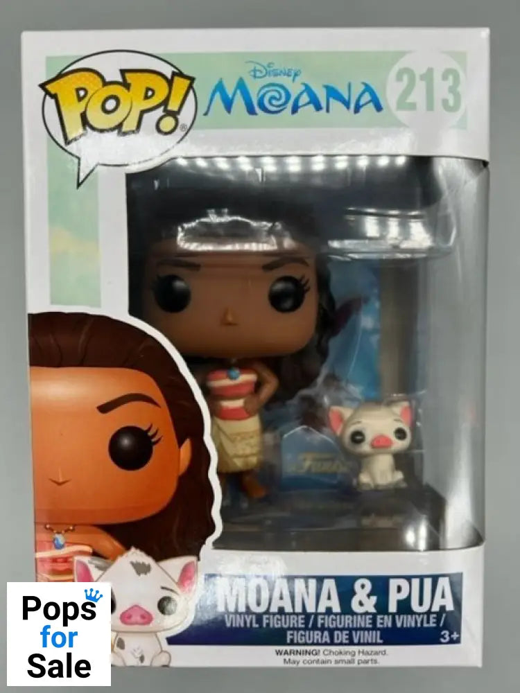 #213 Moana & Pua - Disney Moana - Box Damaged Funko POP - PopsforSale.co.uk