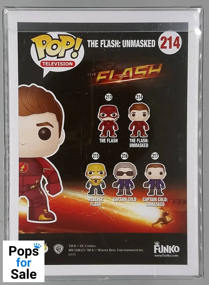 214 The Flash: Unmasked - The Flash - 2015 Con - Funko POP - Box Damaged