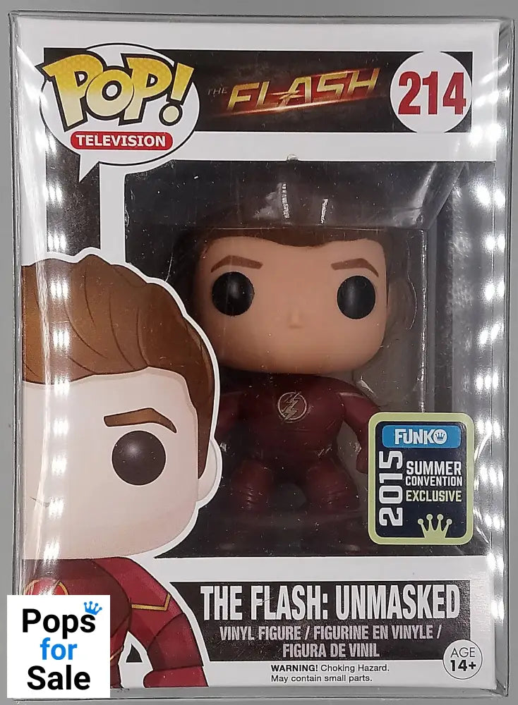 214 The Flash: Unmasked - The Flash - 2015 Con - Funko POP - Box Damaged
