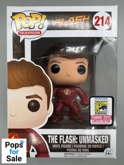 214 The Flash: Unmasked - The Flash - 2015 Con - Funko POP - Box Damaged