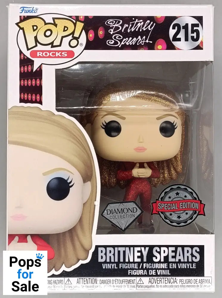 215 Britney Spears (Oops!...I Did It Again) Diamond - Funko POP - Box Damaged