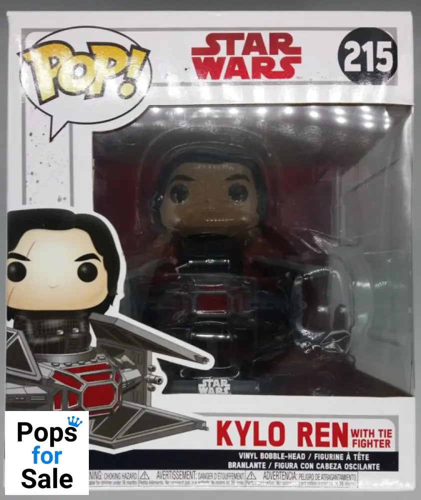 #215 Kylo Ren (with TIE Fighter) Deluxe - Star Wars Box Damaged Funko POP