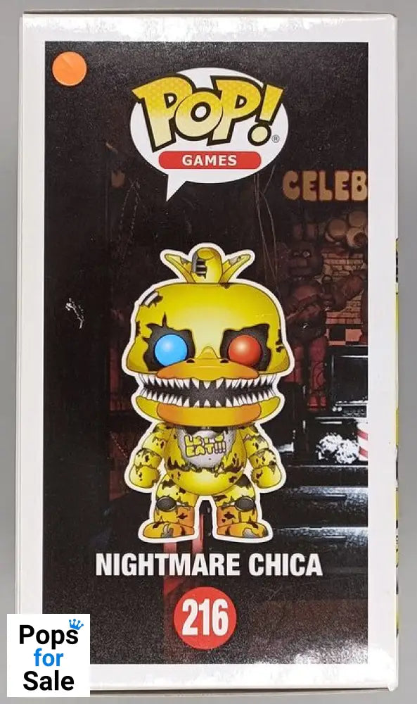 216 Nightmare Chica - Five Nights at Freddys FNAF - Box Damaged Funko POP