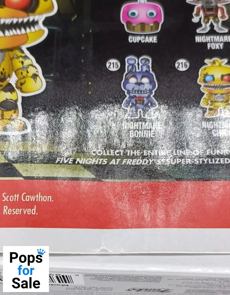 216 Nightmare Chica - Five Nights at Freddys FNAF - Box Damaged Funko POP