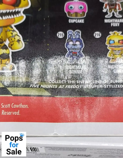 216 Nightmare Chica - Five Nights at Freddys FNAF - Box Damaged Funko POP