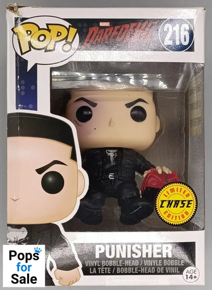 216 Punisher (Holding Mask) Chase - Marvel Daredevil - Funko POP - Box Damaged